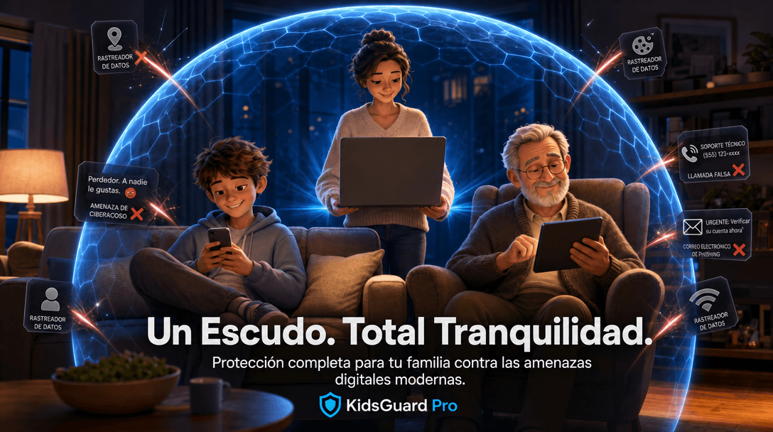 Seguridad digital familiar con KidsGuard Pro