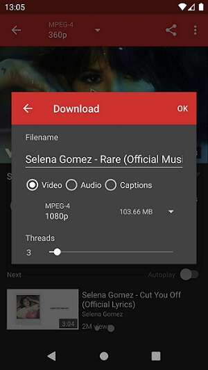 Descargar música YouTube en Android