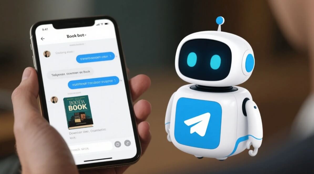 el proceso tipico de los bots libros telegram
