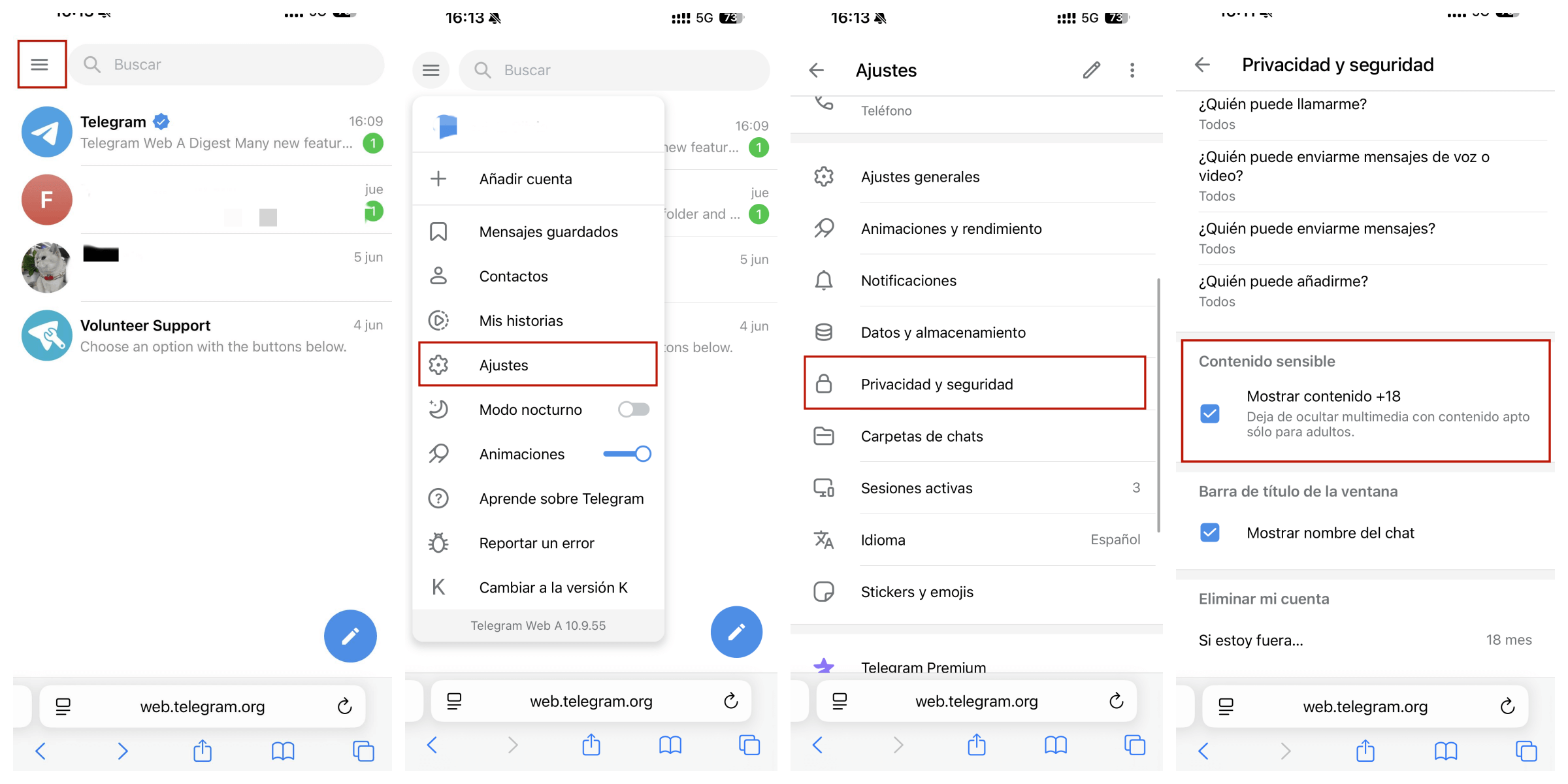 encontrar los grupos prohibidos de telegram