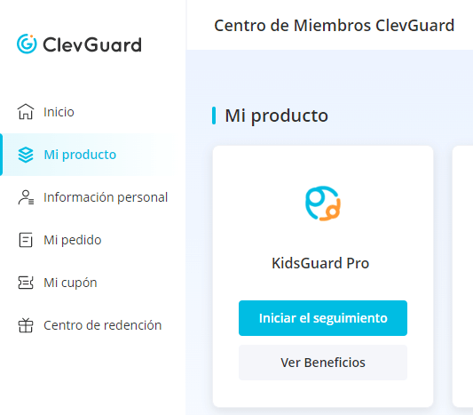 Centro de miembros de Kidsguard pro