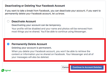 desactivar Facebook