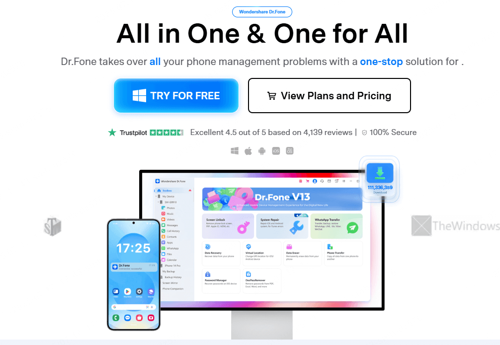 herramientas de recuperación de datos Dr.Fone