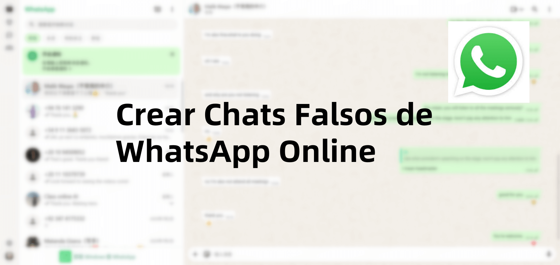 crear chats falsos de WhatsApp online