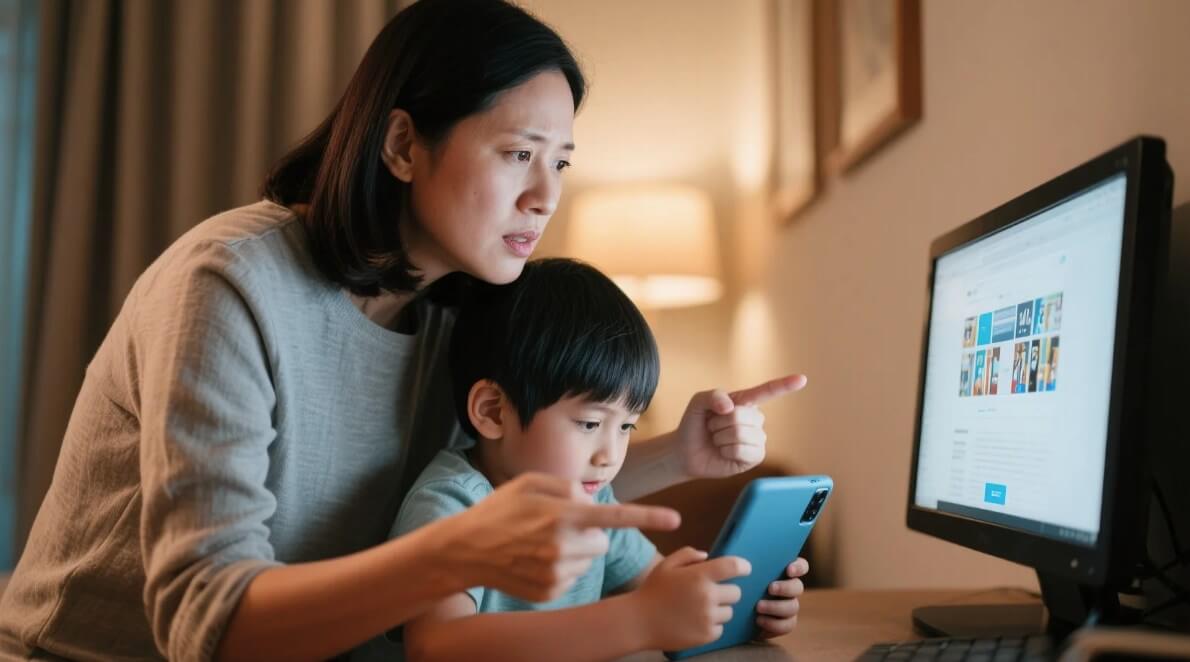 los padres quieren supervisar las actividades en línea de sus hijos