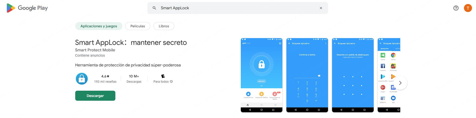 smart applock en google play