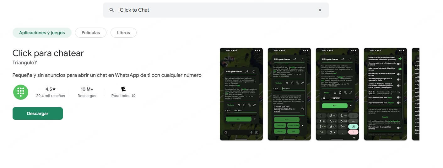 usar clik to chat para enviar mensajes en whatsapp