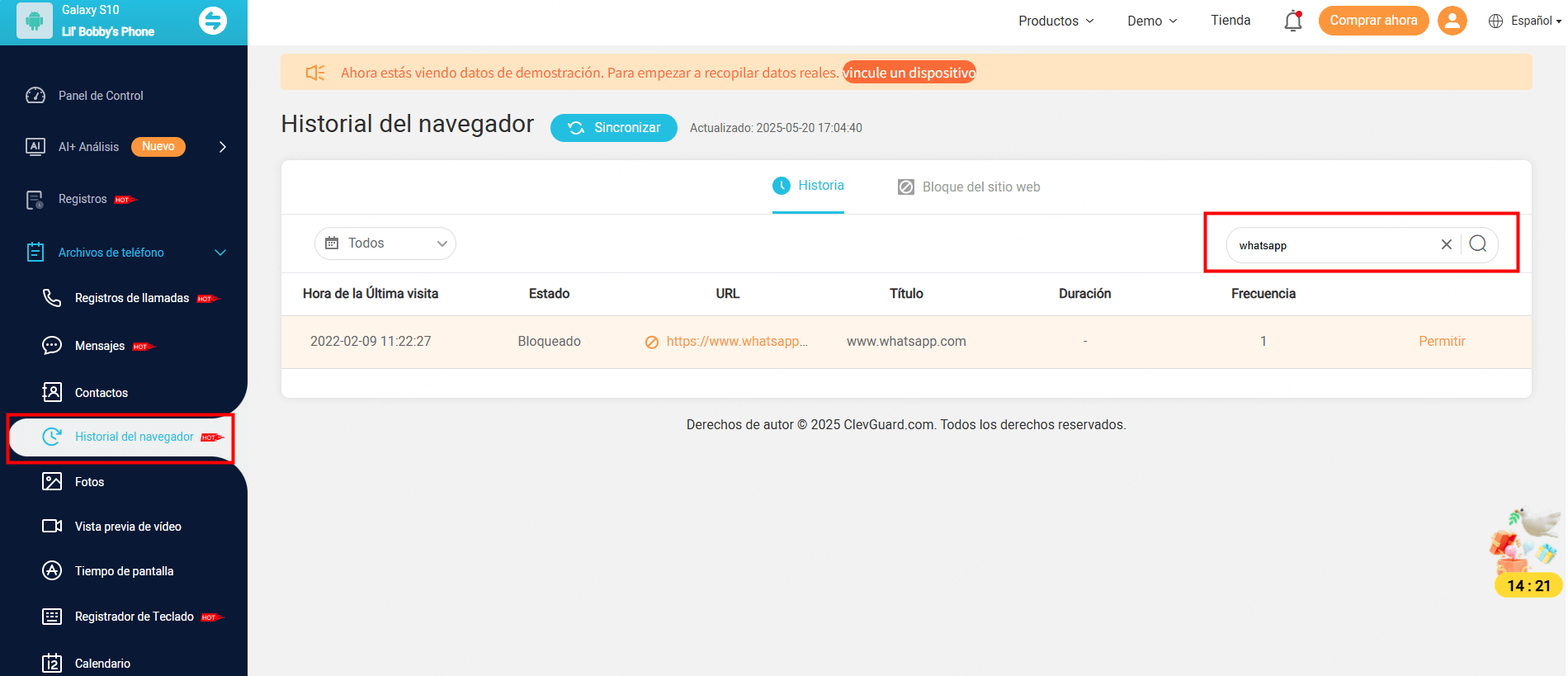 utilizar busqueda por palabras clave en navegador
