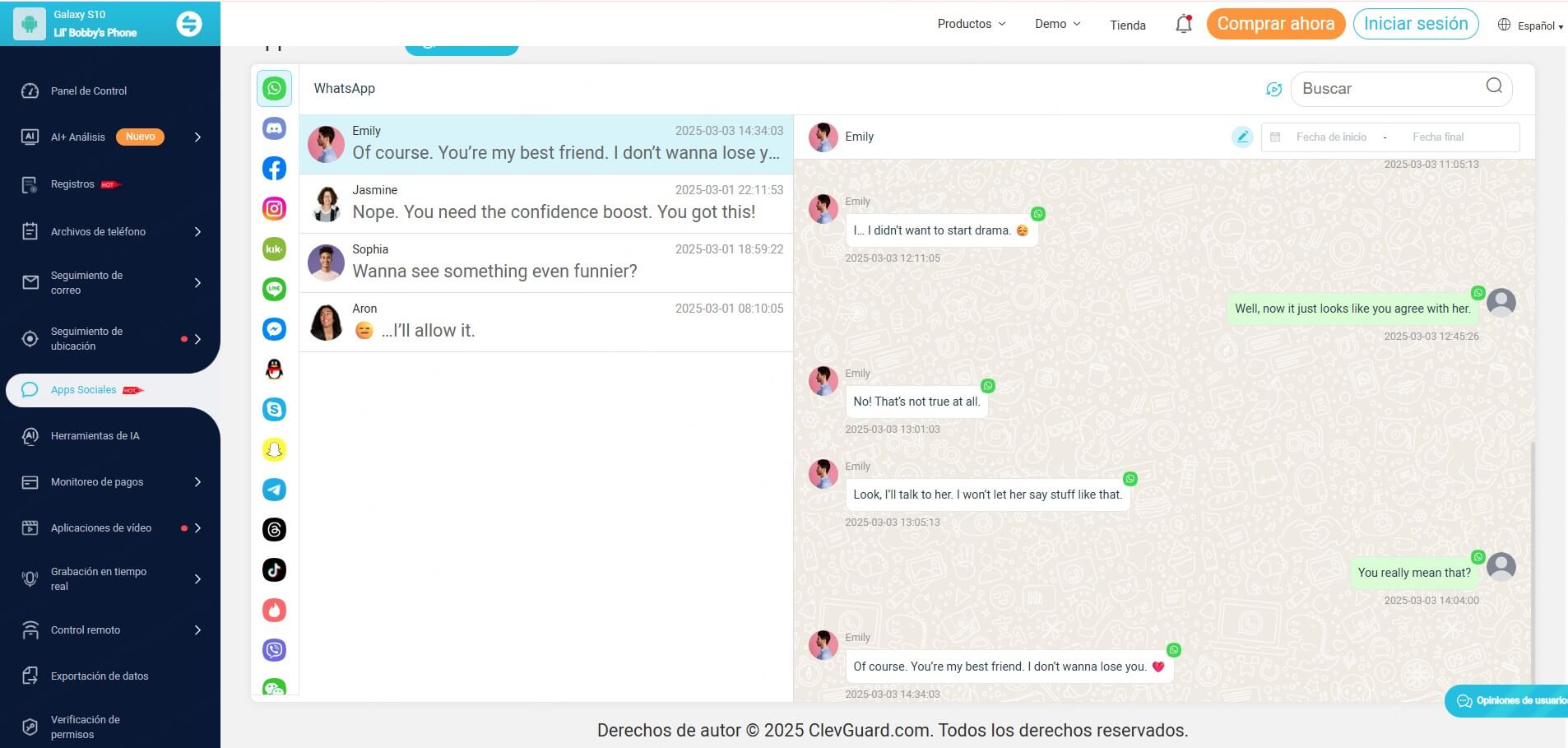 WhatsApp demo