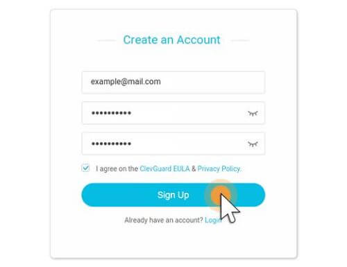 create an account