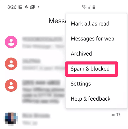 spam blocked