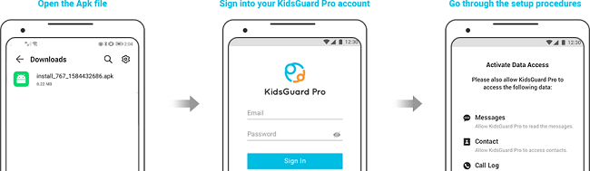 download and install kidsguard pro for android