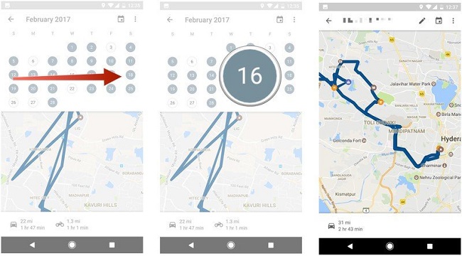 timeline of google maps