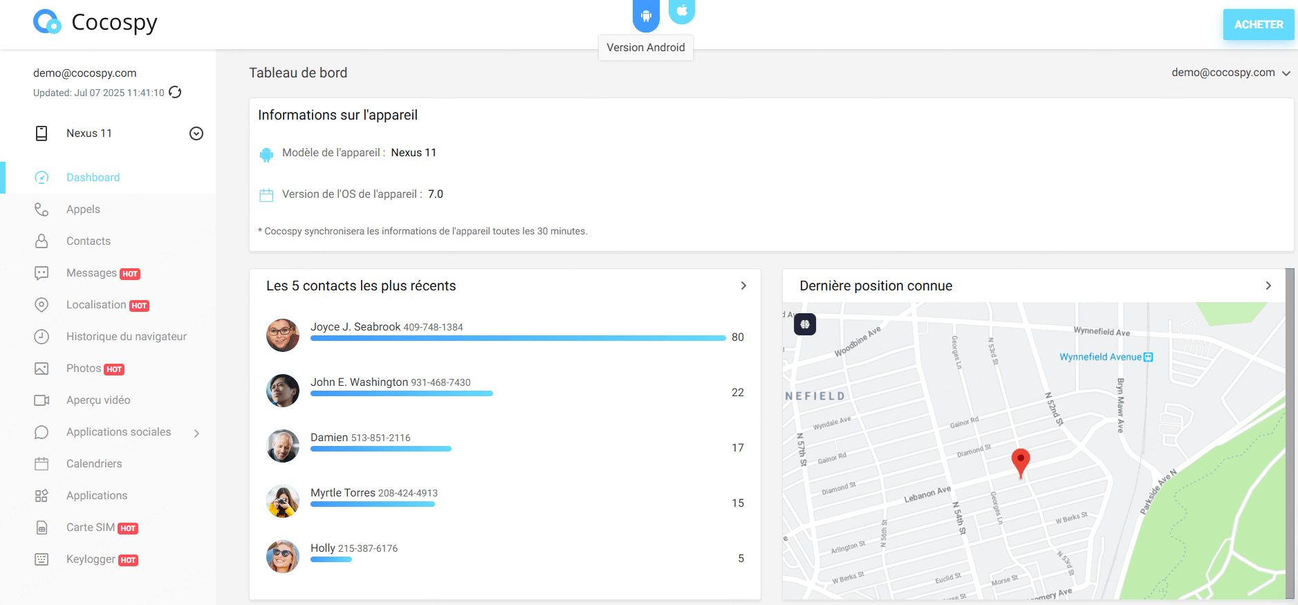 logiciel de surveillance mobile