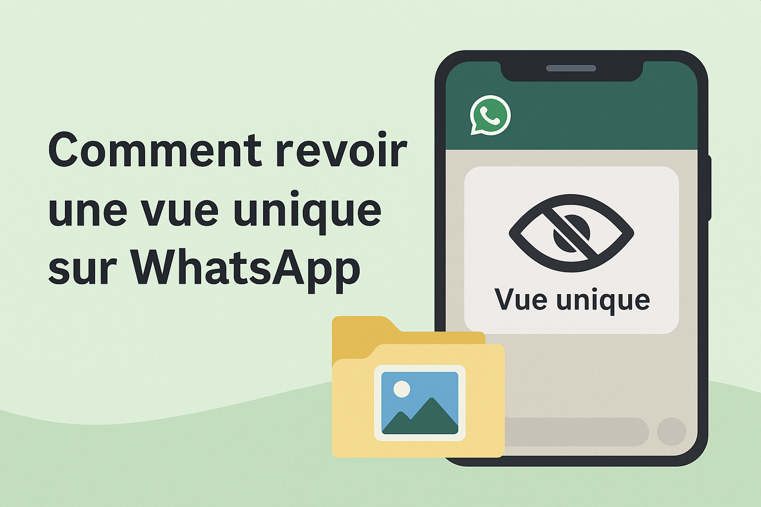 comment revoir une photo à vue unique sur WhatsApp