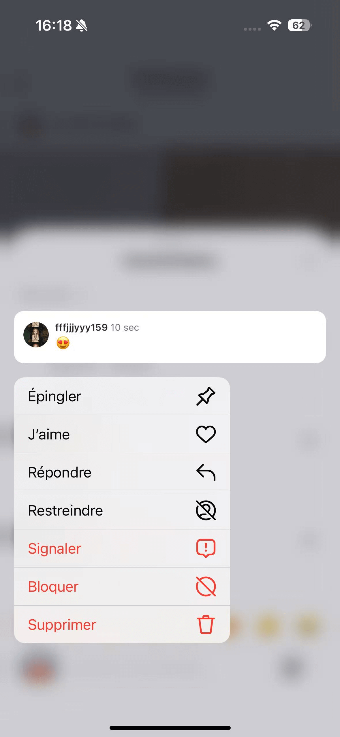 Depuis un commentaire