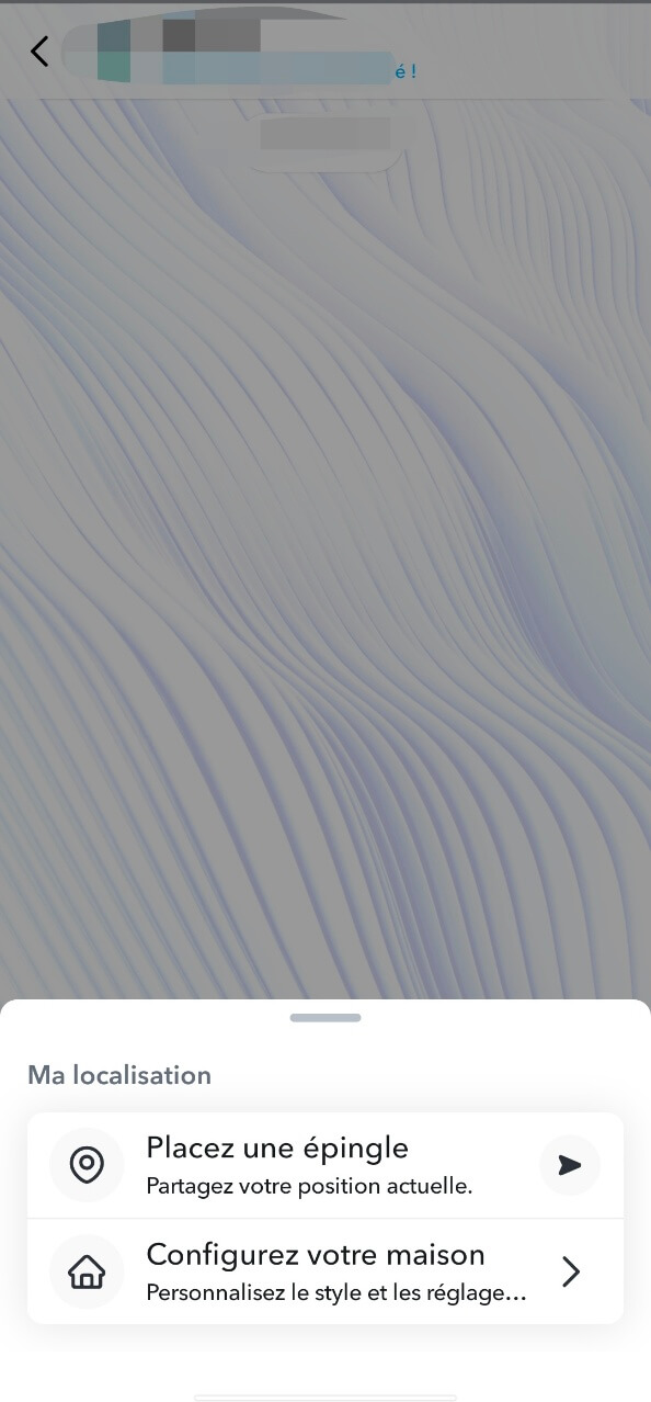 envoyer la localisation sur Snapchat