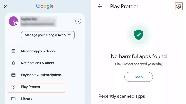 Désactiver Google Play Protect