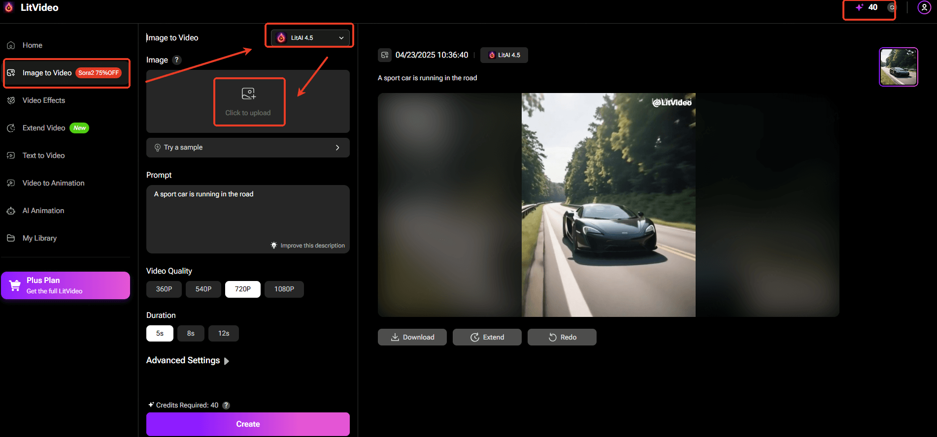 litmedia ai tableau de bord