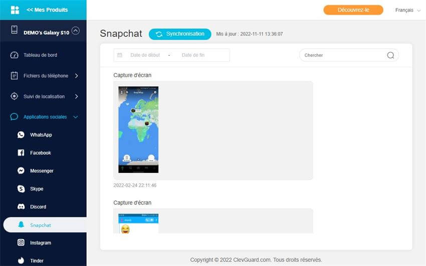 kidsguard pro snapchat monitoring feature
