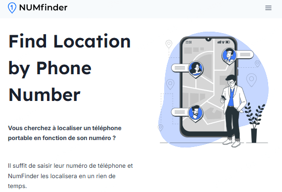 localiser numero avec numfinder