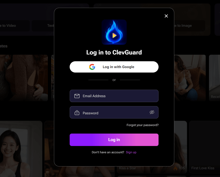 clevguard ai video login