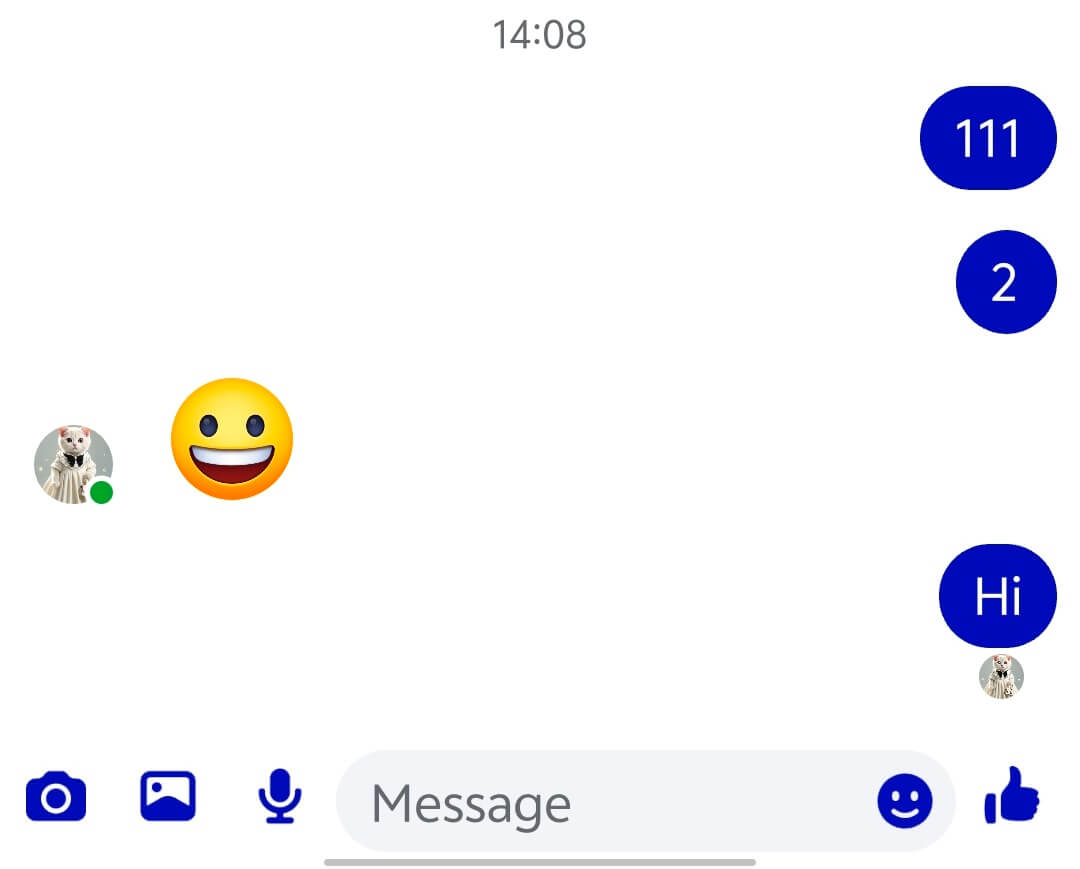 “lu” sur Messenger
