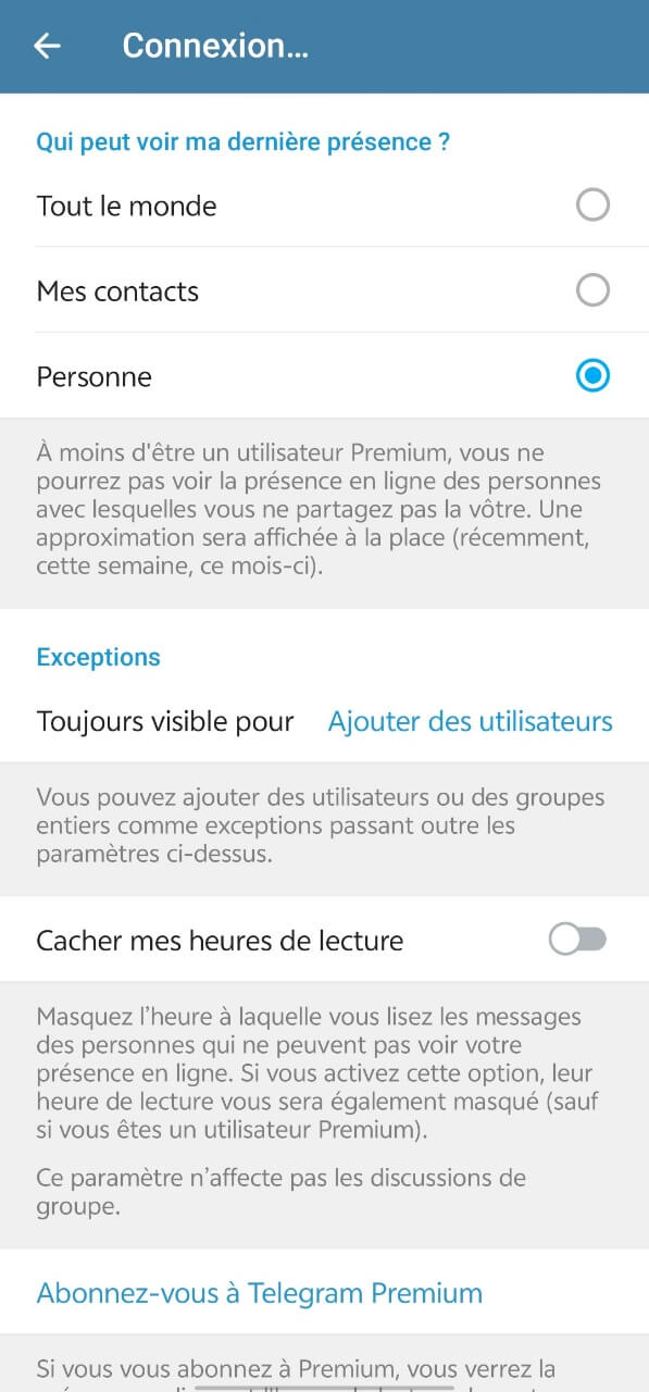présence en ligne 2
