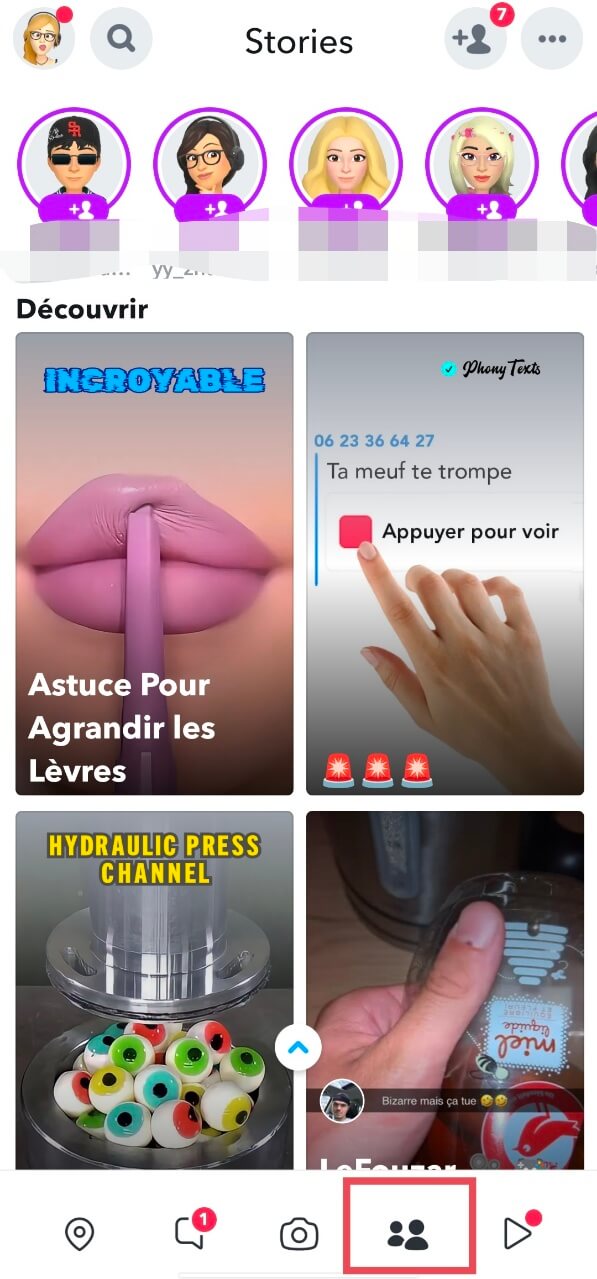 voir une Story Snapchat