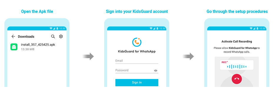 télécharger kidsguard pour WhatsApp