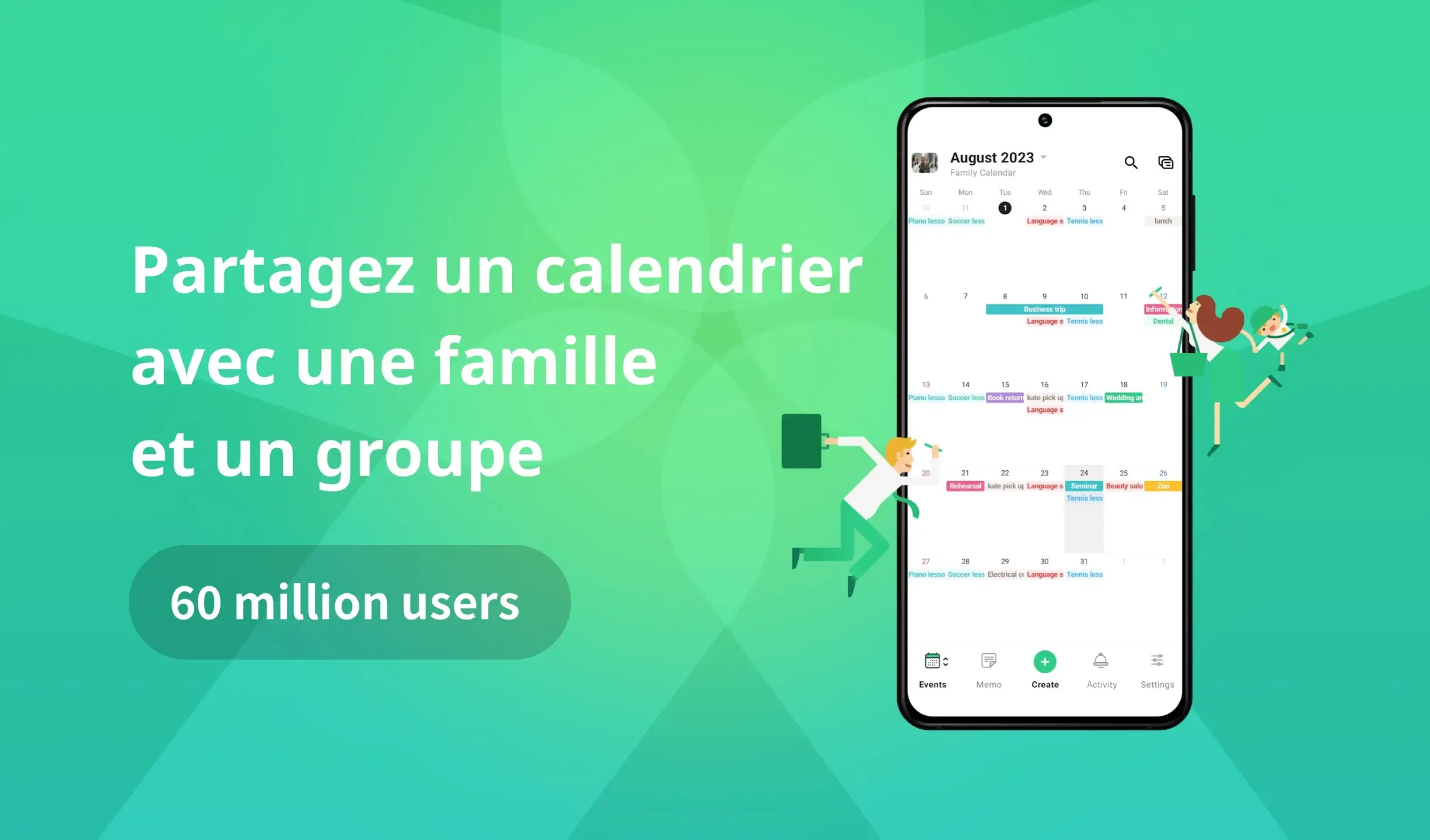 application pour couple timetree