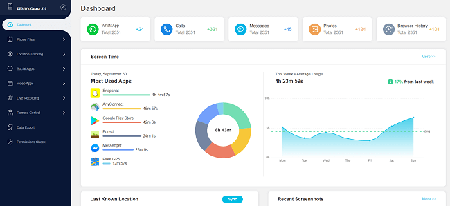 track the device