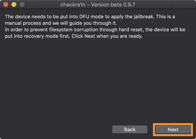 Jailbreaker de l'iPhone sur Mac