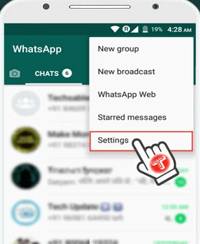 whatsapp setting