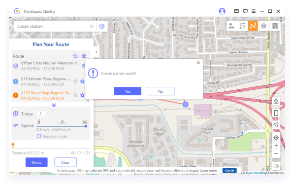 circle route