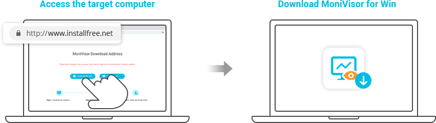 download monivisor for win on the target computer