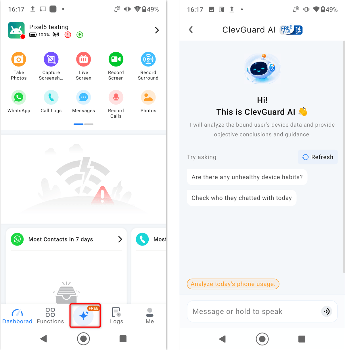KidsGuard ProのAIエージェントアシスタント