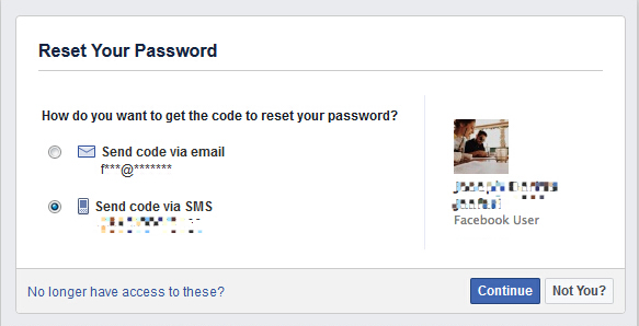 Facebookアカウントのパスワードをリセットする