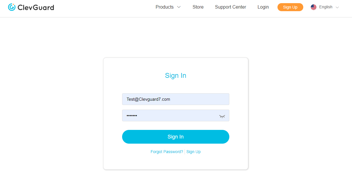 sign up account