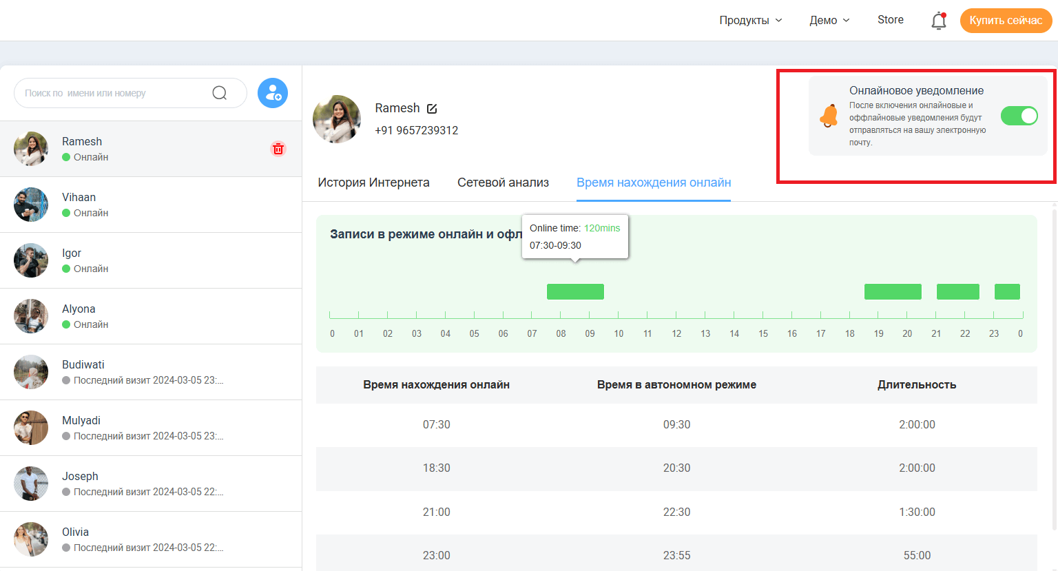 Получать уведомления, когда кто-то зашел в Telegram