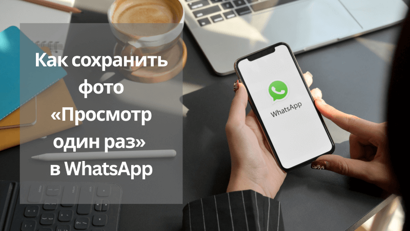 Как сохранить фото «Просмотр один раз» в WhatsApp