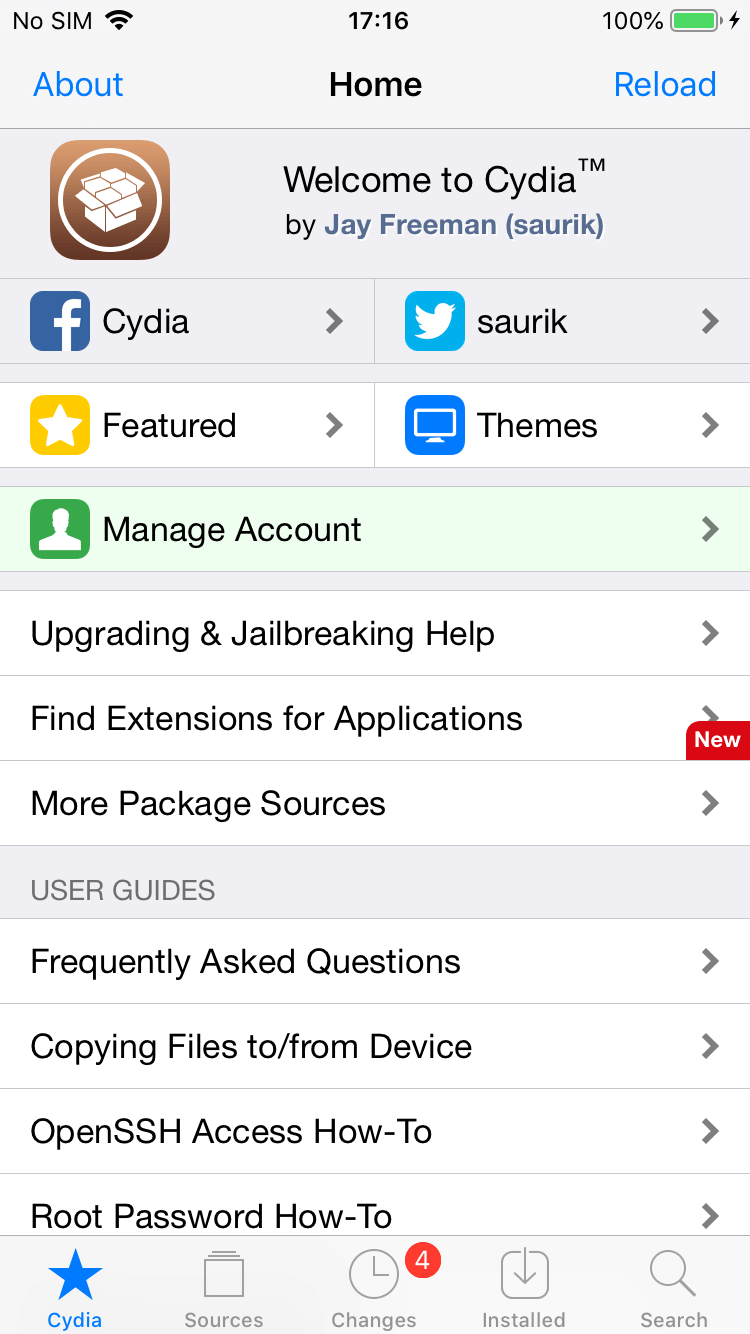 open cydia