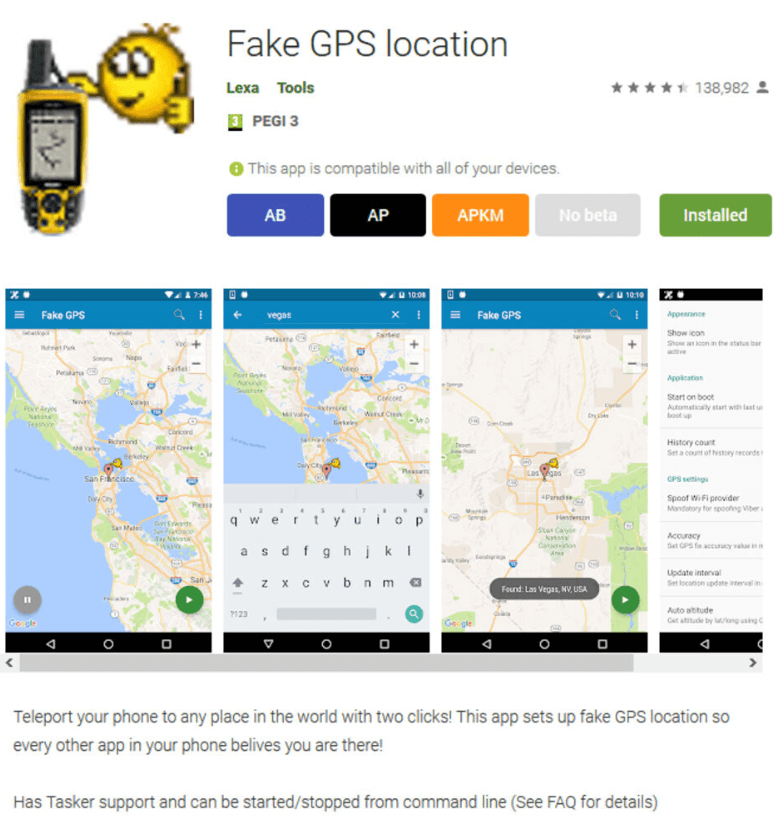 Fake GPS Location更改微信定位
