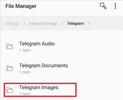 通過圖像檔夾恢復被刪除的Telegram訊息