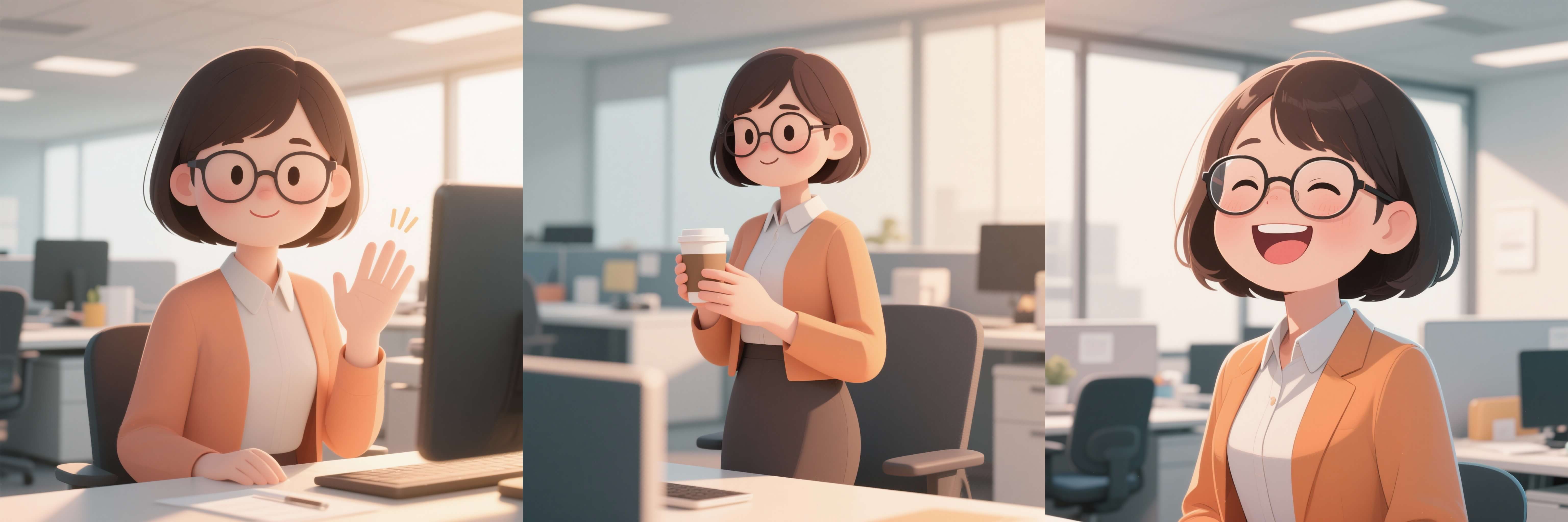 卡通人物貼圖 Prompt 範例