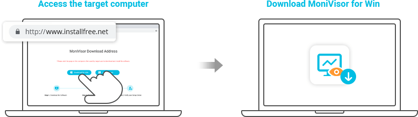 download monivisor for win on the target computer